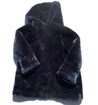 Joyleaf Vintage 80s/90s Oversized Black Plush Fur Coat