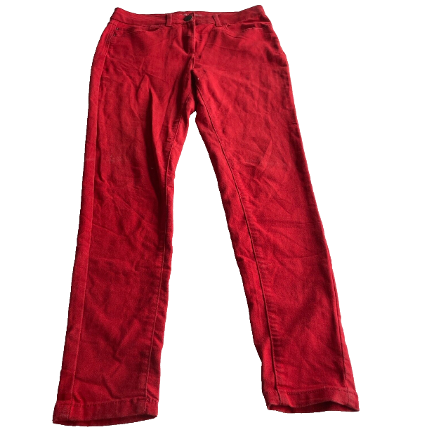 Vintage women M&S jeggings red jeans in M|W31 L28|SKU 6056