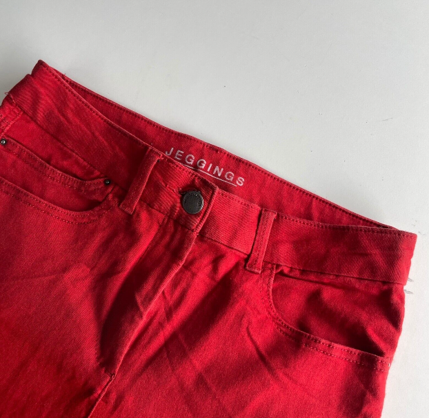 Vintage women M&S jeggings red jeans in M|W31 L28|SKU 6056