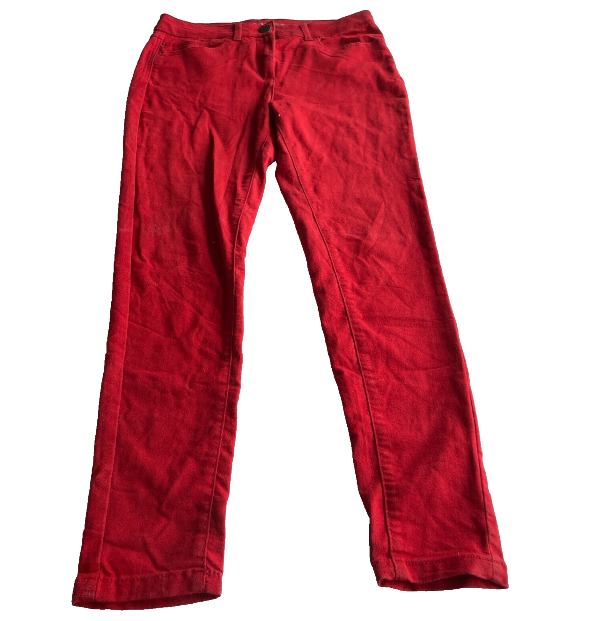 Vintage women M&S jeggings red jeans in M|W31 L28|SKU 6056