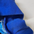 Vintage 80's Adidas Original blue trefoil full zip 3 stripe jacket in S|SKU 3808