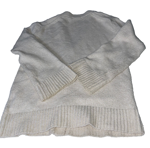 Vintage uniqlo mens cream jumper in Large L 24 W 18|SKU 6118