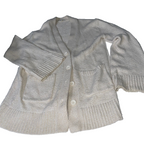 Vintage uniqlo mens cream jumper in Large L 24 W 18|SKU 6118