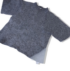 Zara female thick cashmere grey short sleeve medium t shirt | grey |M | SKU 3611