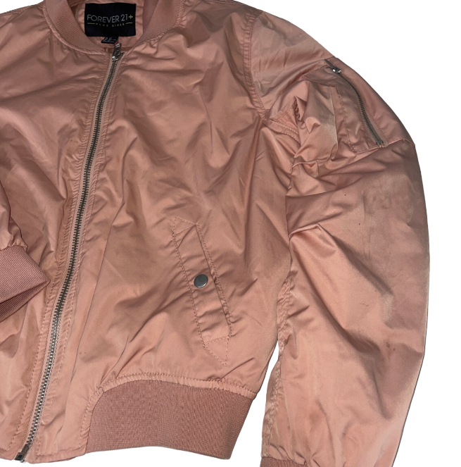 Forever 21 Women’s peach Bomber Jacket - Coats & Jackets