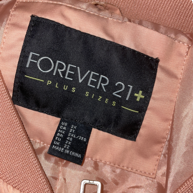 Forever 21 Women’s peach Bomber Jacket - Coats & Jackets