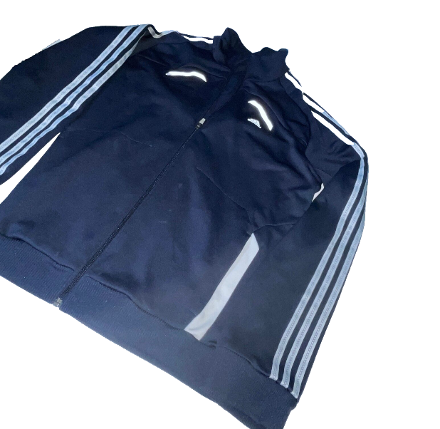 Vintage 90s Adidas Windbreaker Navy Blue Adidas Jacket Adidas Retro Track Jacket Adidas Windbreaker Tracksuit in L|L31W23|SKU 6144
