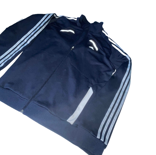Vintage 90s Adidas Windbreaker Navy Blue Adidas Jacket Adidas Retro Track Jacket Adidas Windbreaker Tracksuit in L|L31W23|SKU 6144