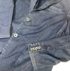 Tailored Fit Italian Linen Made in Italy navy Suit Jacket