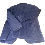 Tailored Fit Italian Linen Made in Italy navy Suit Jacket