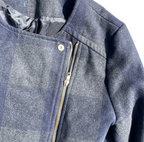 Women's checked women's MULTI zip up  y2k jacket in size L