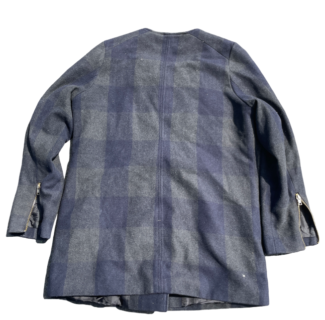 Women's checked women's MULTI zip up  y2k jacket in size L