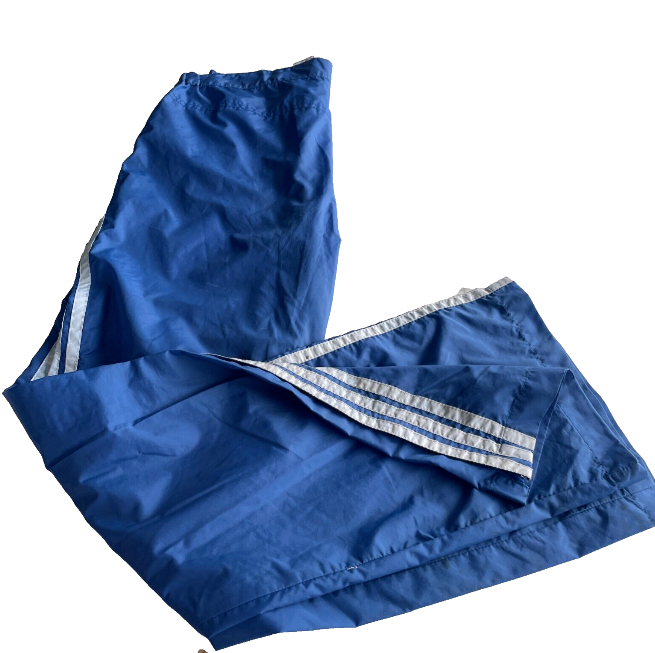 80s Adidas Blue Nylon Windbreaker TrackPants XS -W30 x L34 Loose Trefoil SKU6049