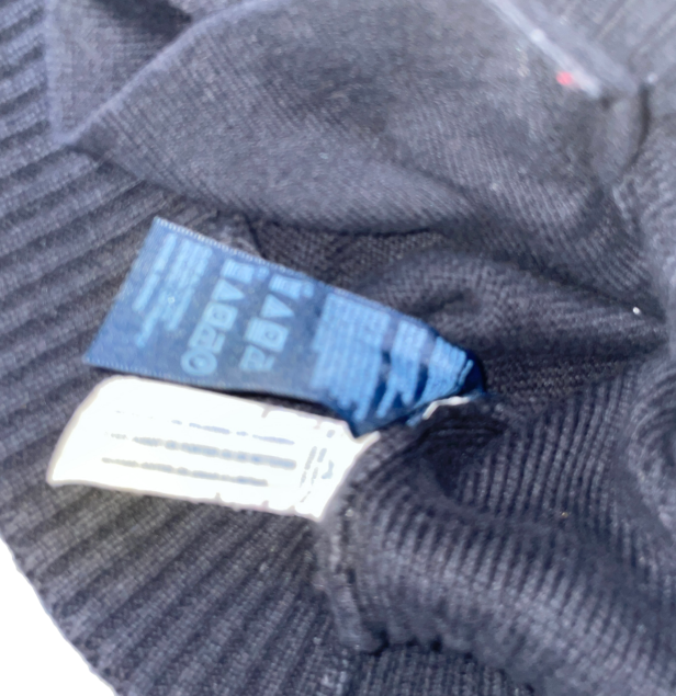 vintage navy tommy hilfiger thick zip up wool jacket sku 6184