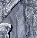 Zara man authentic leather brown biker sleeveless medium jacket | BROWN | 3607