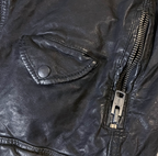 Zara man authentic leather brown biker sleeveless medium jacket | BROWN | 3607