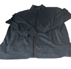 Vintage joseph abboud grey fleece track jacket