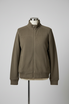 vintage brown mens fleece thick heavy jacket in size Large L 30 W 25 SKU 6236