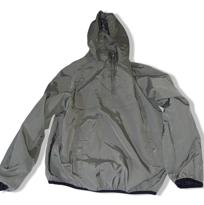 Zara outerwear khaki green waterproof hoodie XS | KHAKI GREEN| XS | SKU 3613