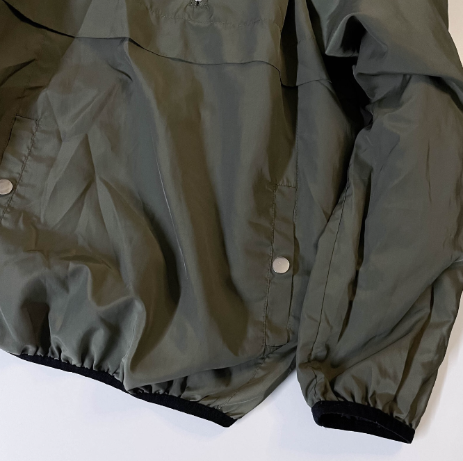 Zara outerwear khaki green waterproof hoodie XS | KHAKI GREEN| XS | SKU 3613