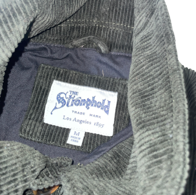 Vintage cordury khaki green mens jacket  L 29 W 22 jacket| SKU 6215