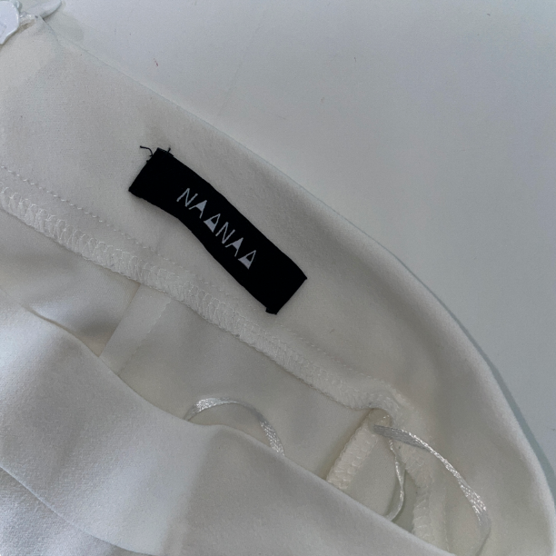 Naanaa FLare Womens Wide Leg Pants Spring Summer Double Layer Chiffon Trousers High Waist Casual Pants Loose