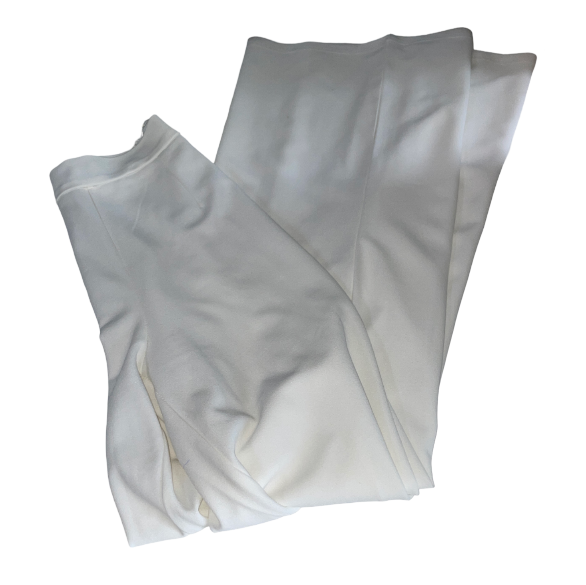 Naanaa FLare Womens Wide Leg Pants Spring Summer Double Layer Chiffon Trousers High Waist Casual Pants Loose