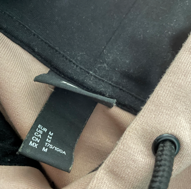 H & M men's Brown and Tan  Oversized Hoodie