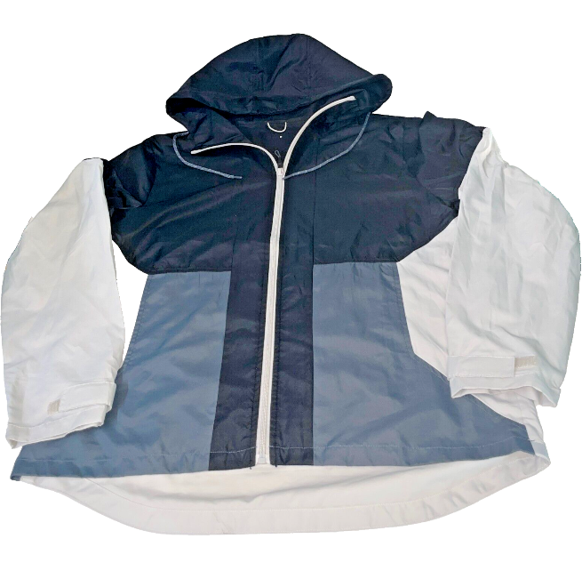 Vintage Rain windbreaker softshell navy white  medium jacket
