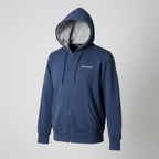 Vintage men blue McKenzie Essential Edge Full Zip Hoodie in S