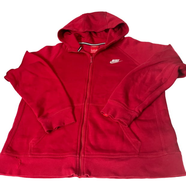 Nike Tech Fleece Full Zip Hoodie Jacket Red Men’s Size XLT Tall Sportswear Club