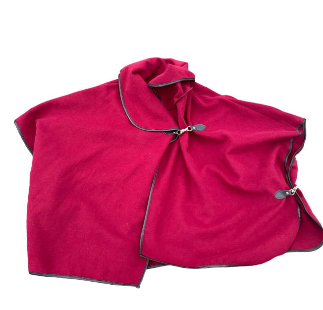 Made in Italy Wool Outer Shell Red Cape Coats, Jackets & Waistcoats for Women