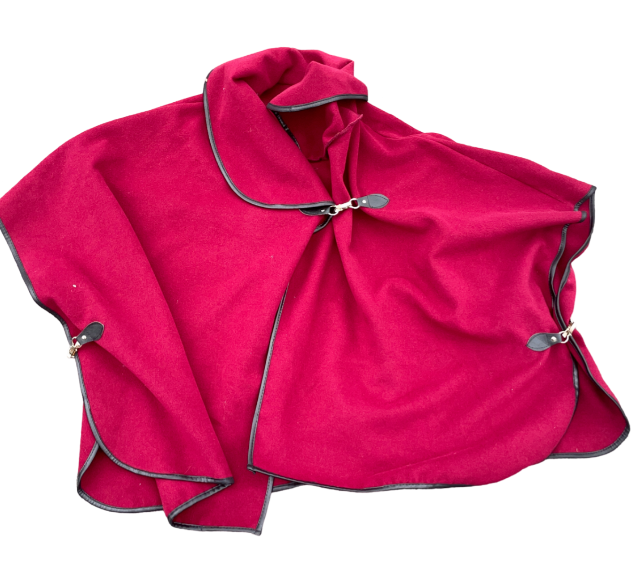 Made in Italy Wool Outer Shell Red Cape Coats, Jackets & Waistcoats for Women