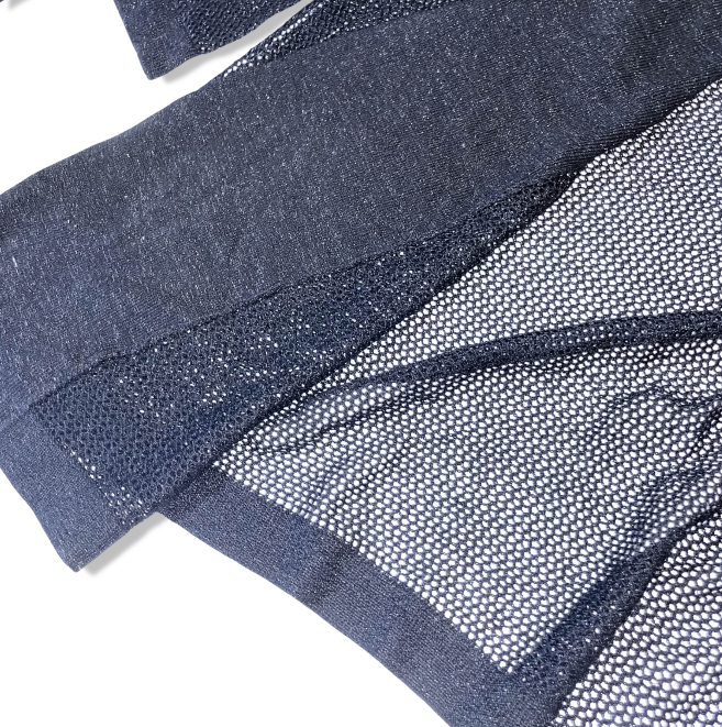 Womens Y2k David Jones Collection black waterfall open front large sweater |3586