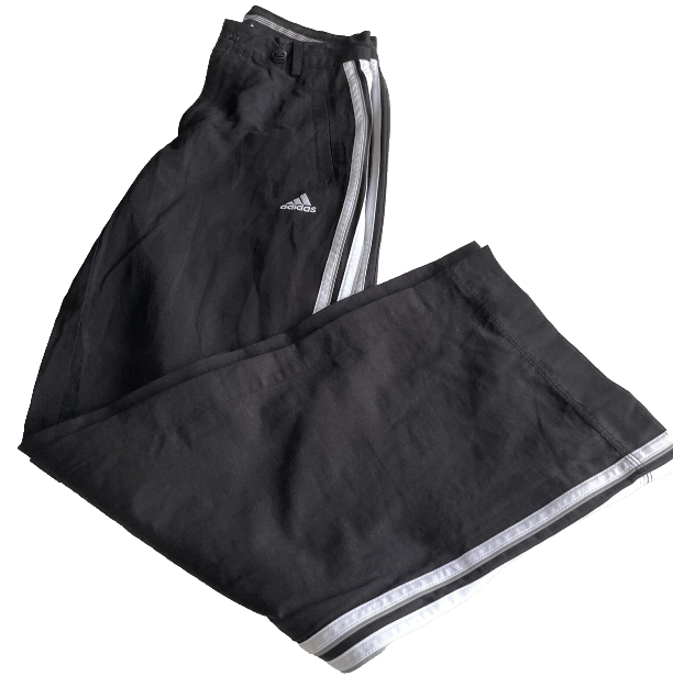 Vintage unisex Adidas 3-stripe grey sweatpant in M|L31 W24|SKU 6089