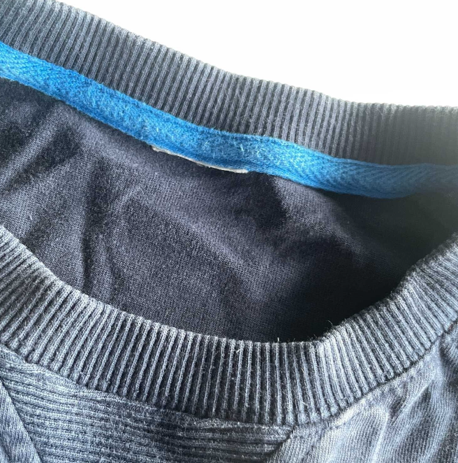 Vintage men Nike Team 90's navy crew neck thick sweatshirt in L|L29 W19|SKU 5577