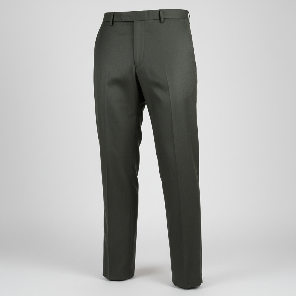 Vintage men's green chinos trousers in L|L34 W34|SKU 6075