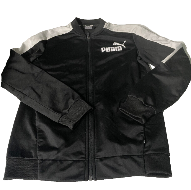 Vintage female black puma track jacket in M|L26 W17|SKU 6096