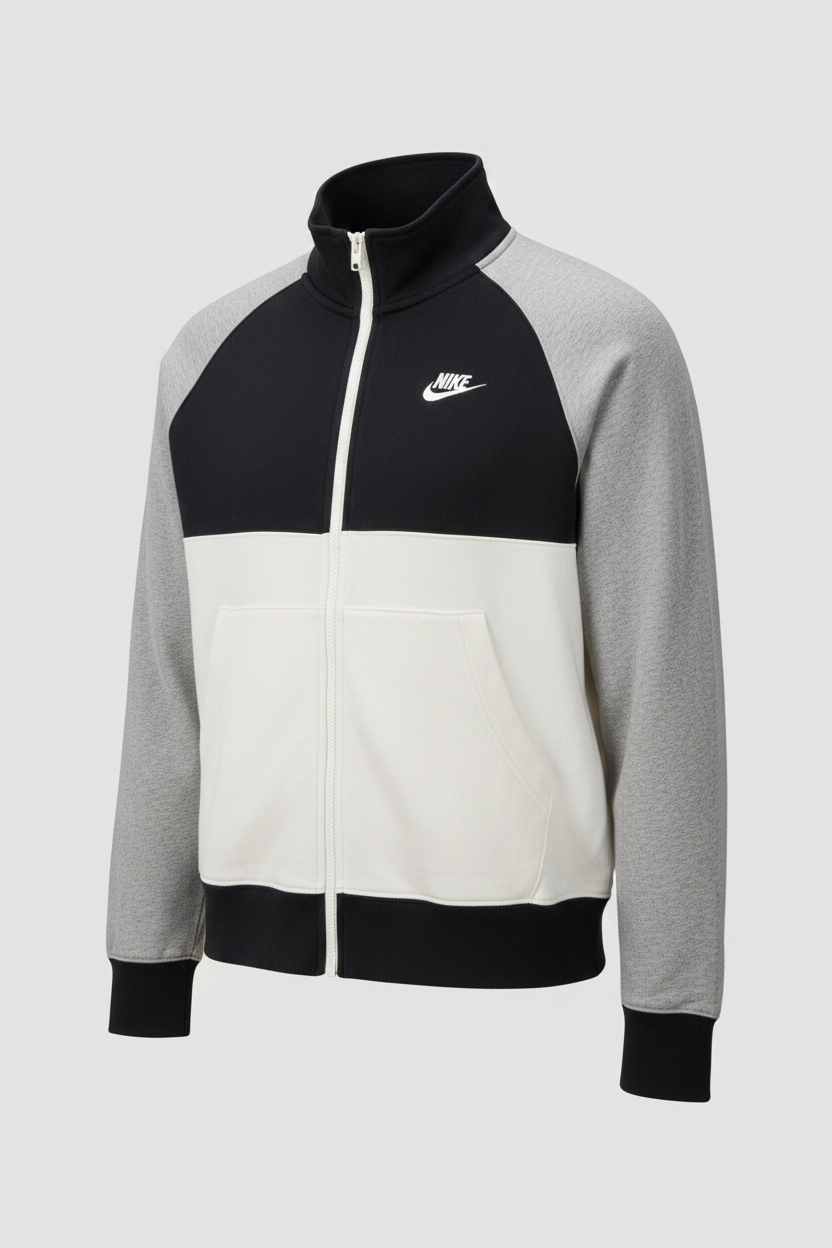 VINTAGE NIKE MENS TRACKSUIT TOP JACKET BLACK COLOURBLOCK IN XS|L28W17|SKU 6133