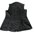 Vintage Manzo Gilet Puffer Vest Women's full zip Black Sleeveless Size M |6087