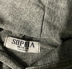 Vintage y2k women Vogue print by Sophia  green hoodie in S|L24 W17|SKU 6091