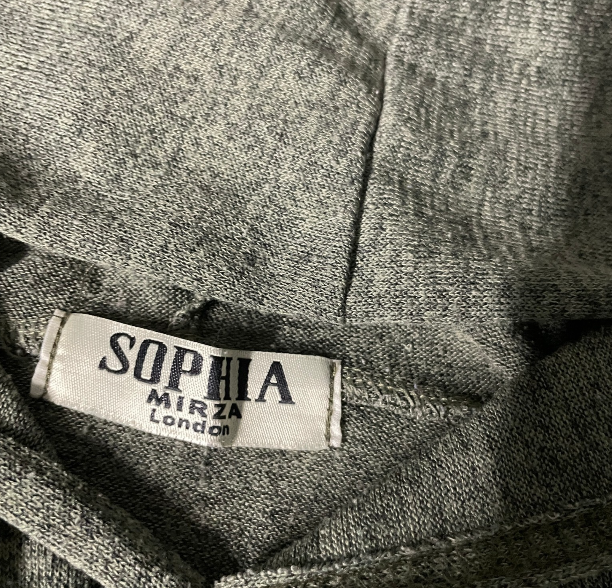 Vintage y2k women Vogue print by Sophia  green hoodie in S|L24 W17|SKU 6091