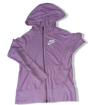 Vintage purple Nike just do it medium regular fit full zip up hoodie| SKU 3528