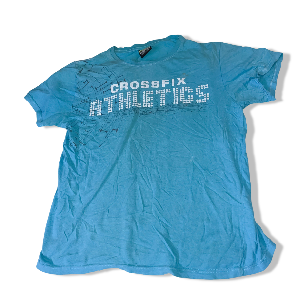 Vintage Edge Crossfix Athletics Graphic Large Green Short Sleeve T-Shirts