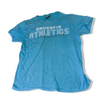 Vintage Edge Crossfix Athletics Graphic Large Green Short Sleeve T-Shirts