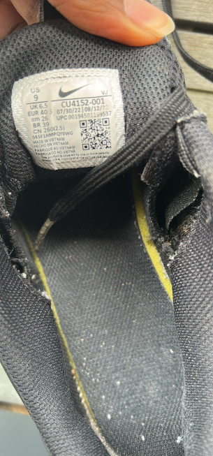 Vintage Nike (WMNS) Nike Air Max Bolt 'Black White CU4152-001 Womens Uk 6.5 6737