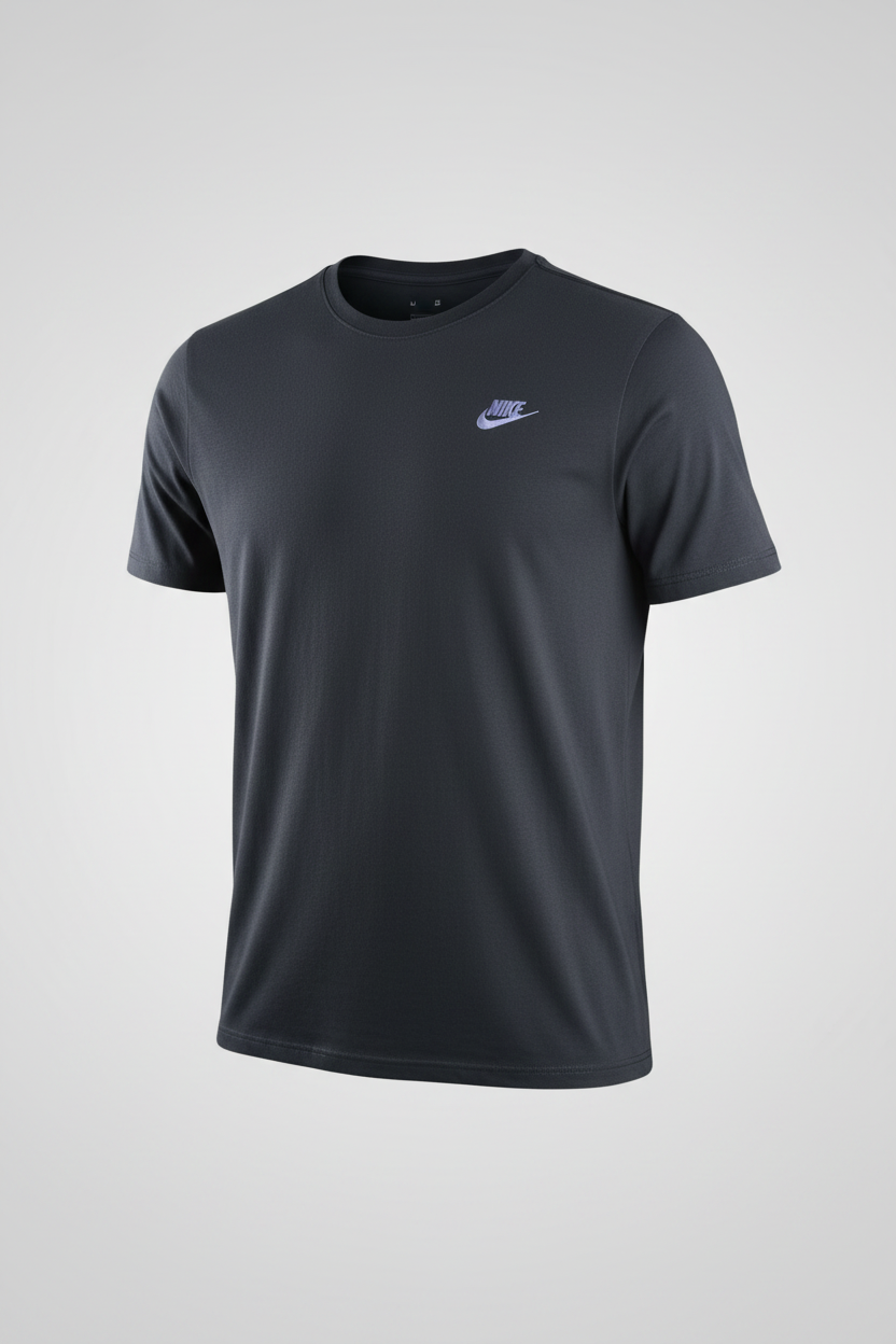 vintage men's Nike right Center Swoosh black  t shirt in size L| L28W19|SKU 5357