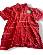 Vintage men's Nike Aston Villa 2008-09 Red Training Kit Polo in XL| L28 W20|SKU 5390