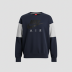 Vintage men Nike air print colourblock navy sweatshirt in L|L27 W23|SKU 5565