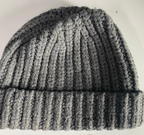 Vintage unisex The north face grey cable knitted beanie cap|SKU 6322